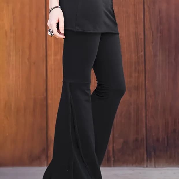 블랙 스커트 팬츠