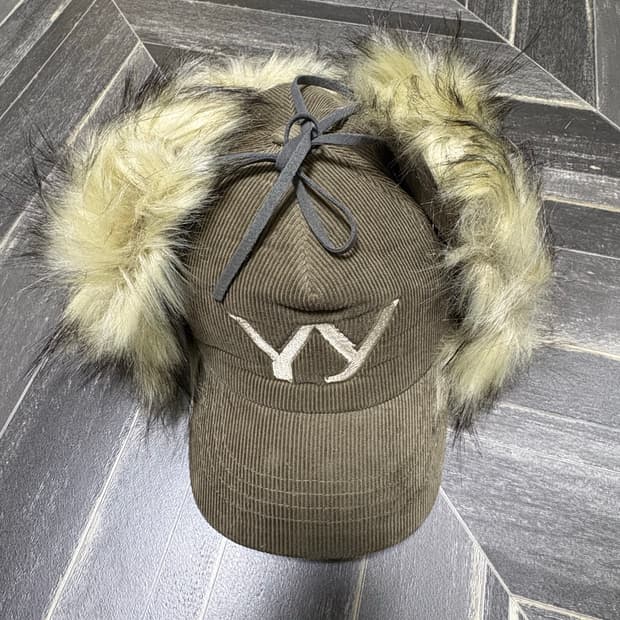 오픈와이와이 open yy 포우 퍼 코듀로이 이어플랩 캡 카키