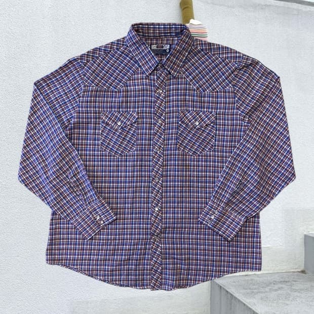 빈티지 체크 셔츠 (Man XL) AA0539