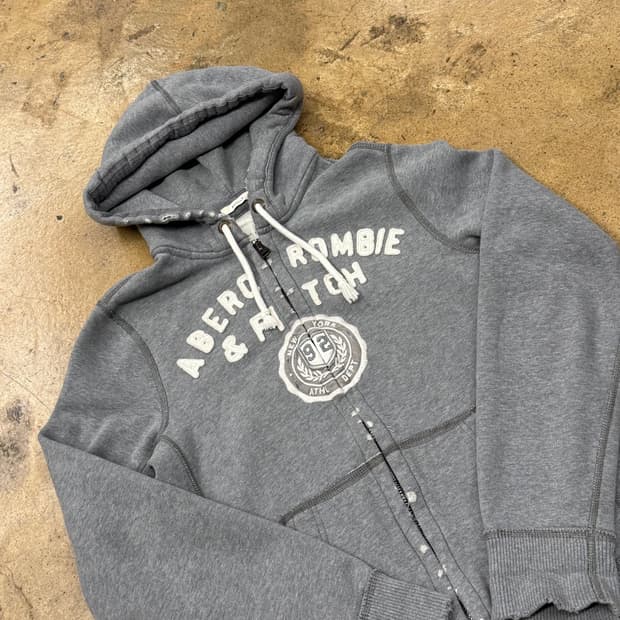 아베크롬비 그레이 후드집업