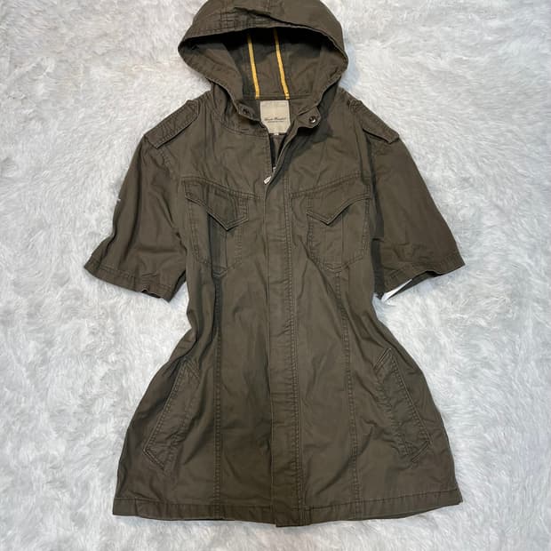 y2k safari pocket hoodie short jacket