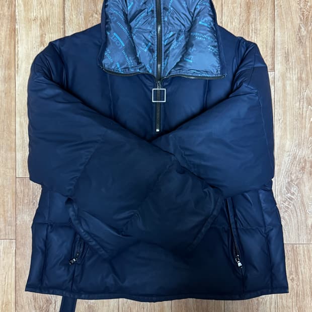 우영미 아노락 패딩 네이비 48사이즈