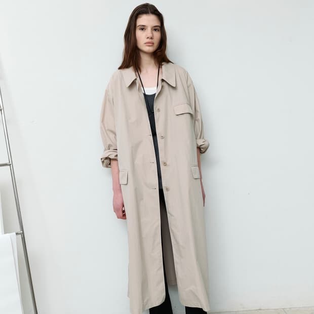 샵레터 Utility washed coat (taupe)