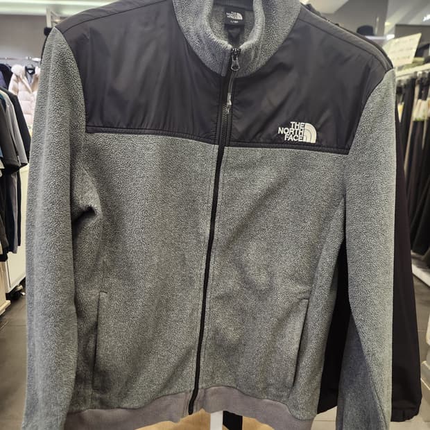 노스페이스 플리스 집업 자켓 그레이 L사이즈 상태좋음