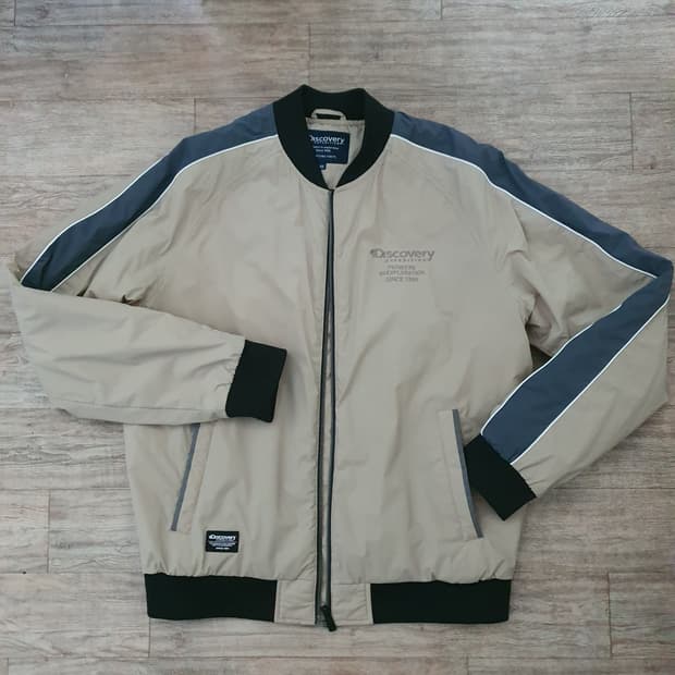 디스커버리 경량패딩 블루종