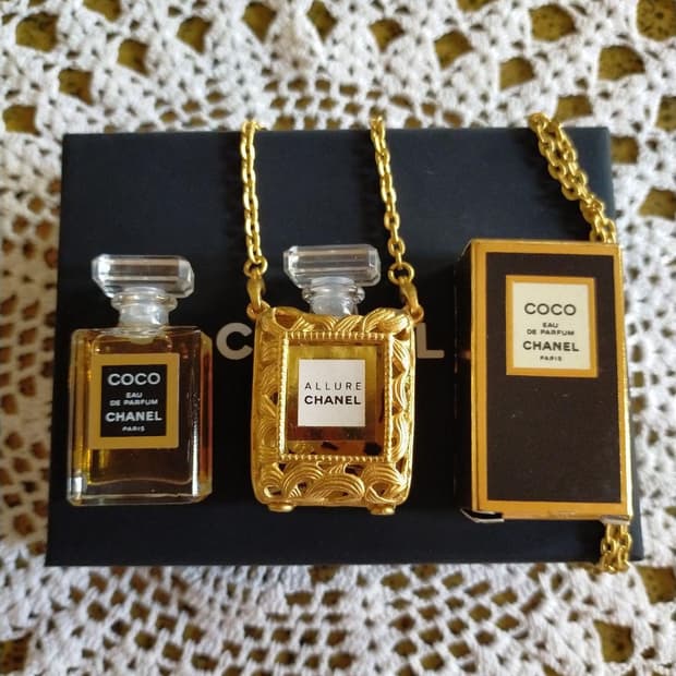 [정품] 초레어 샤넬뷰티 빈티지샤넬 알뤼르 향수목걸이 샤넬 퍼퓸 네크리스