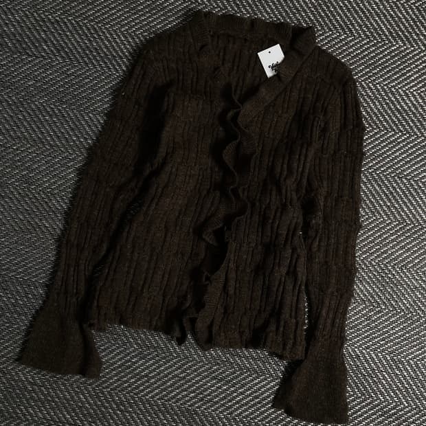 빈티지 우먼스 절개 디테일 가디건y 3633