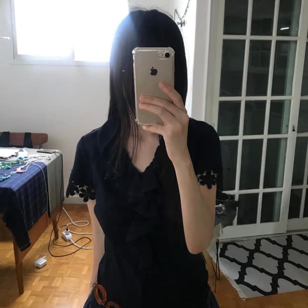 나우시카 빈티지 프릴 티셔츠