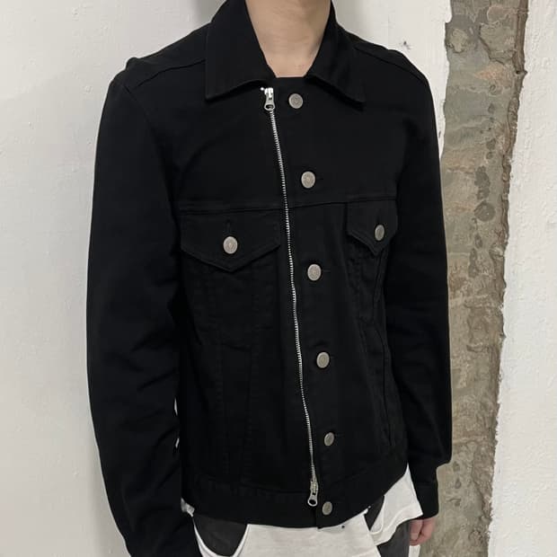 카반드주카 비대칭 데님 자켓