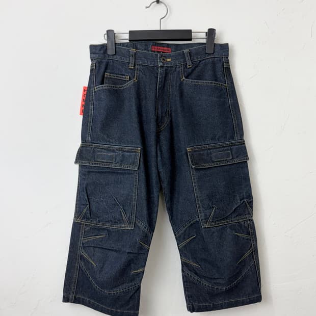 291295=HOMME 3D 데님 하프 팬츠