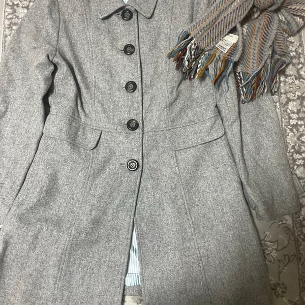 모리걸 빈티지 도쿄모리 그레이 카라 울코트 🩶🤍