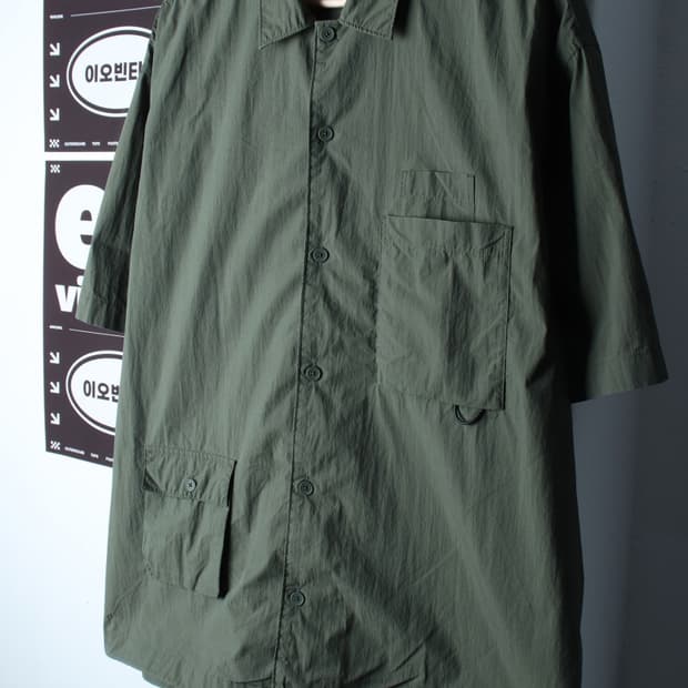 (XL-2XL) 무신사 스탠다드 반팔 카라 티셔츠 셔츠 남방-H32530