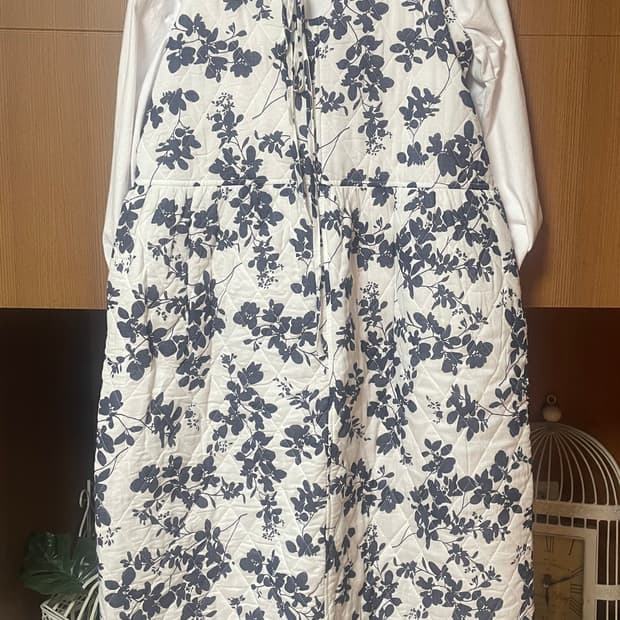 스타일난다 플라워 퀼팅 나시원피스 - 새상품 