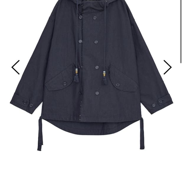 허유스 워시드 필드 자켓 네이비