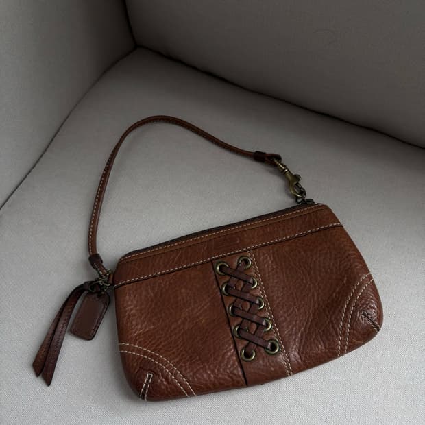 Coach lace mini wallet bag