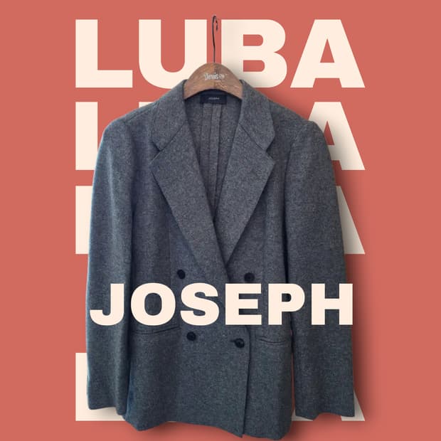 조셉 그레이 더블 브레스트 자켓 joseph