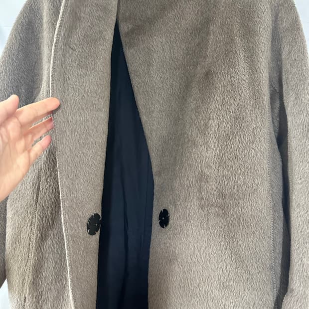 TIME 타임 울100%(베이비 라마 51프로) 코트