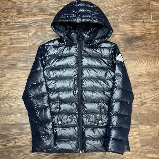 피레넥스 디바인 샤이니 덕다운 패딩 자켓 네이비