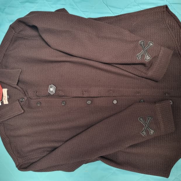 아오이로 울 셔츠 브라운 2사이즈 / 1회착 / 1사이즈 교환 가능