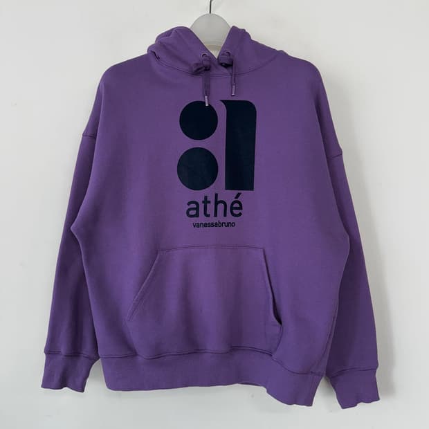 아떼 바네사브루노 퍼플 로고 후디
