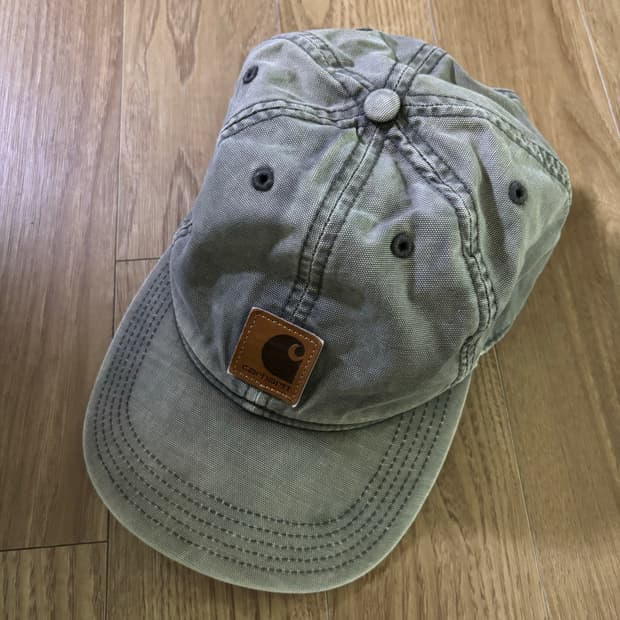 칼하트 distressed patch 볼캡