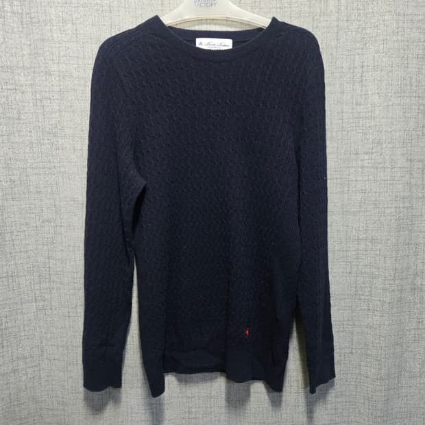 브룩스브라더스 울 캐시미어 꽈베기 니트 