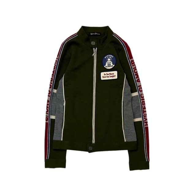 히스테릭글래머 니트 집업