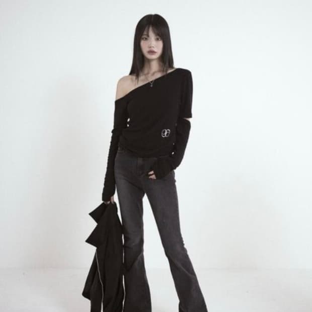 애즈온 마지 팬츠 블랙