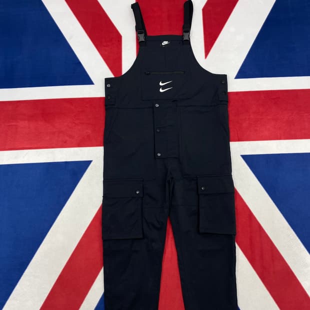 나이키 더블 스우시 오버롤 멜빵바지 L 