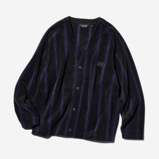 [새상품/당일배송] 유니클로 니들스 후리스오버사이즈 가디건 프린트 M