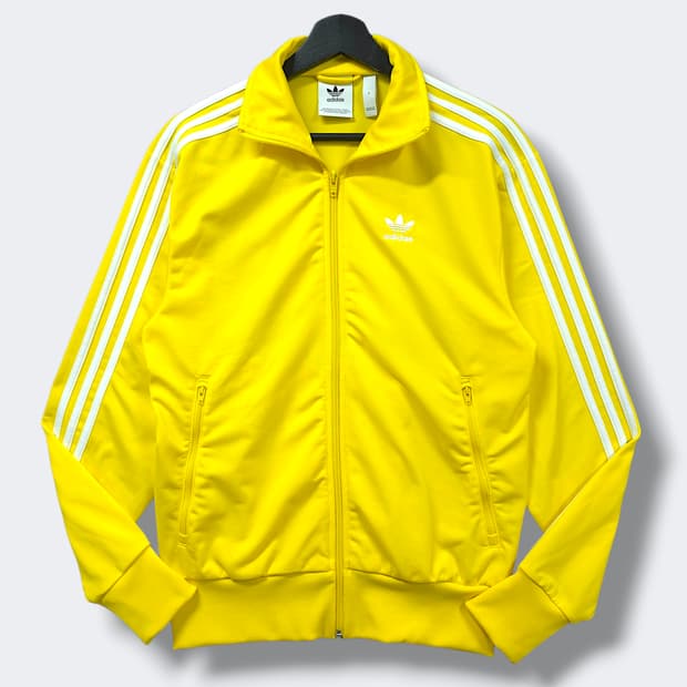 [S] 아디다스 옐로우&화이트 클래식 파이어버드 트랙탑 져지