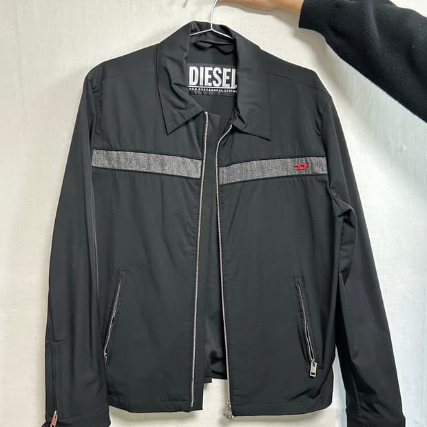 디젤 J-TOMMY 블랙 블루종 자켓 L사이즈 (국내 100-105추천)