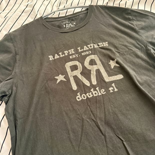 더블알엘 RRL 로고 크루넥 티셔츠M