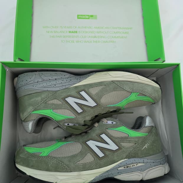 뉴발란스 x 파타 990v3 메이드 인 USA 올리브(290)