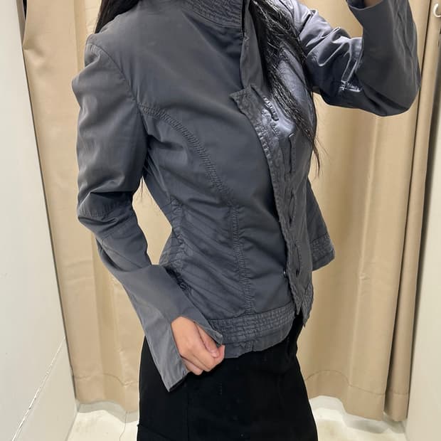 Dondup 이태리 차이나넥 빈티지 크롭 자켓 R1785