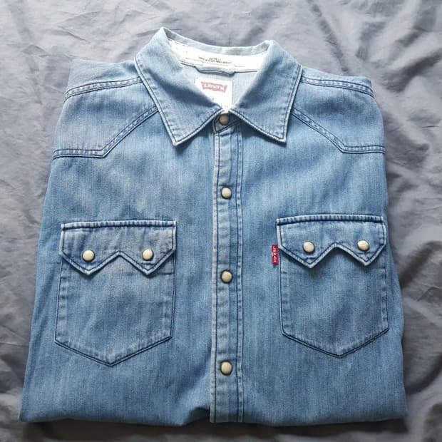 리바이스 웨스턴 데님셔츠 M