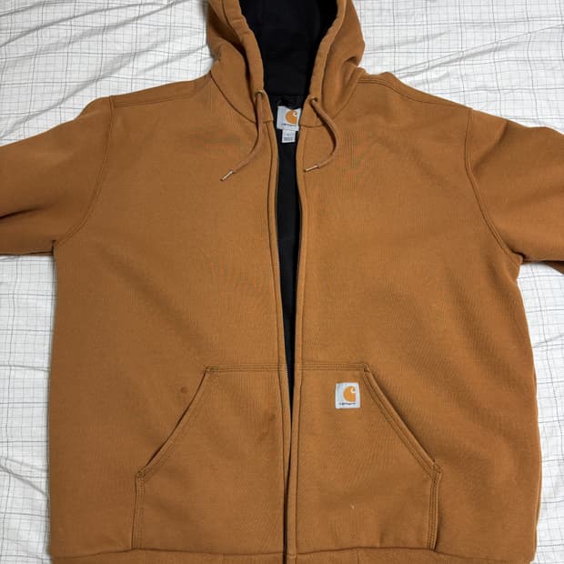 칼하트 써멀 레인디펜더 브라운 후드 L