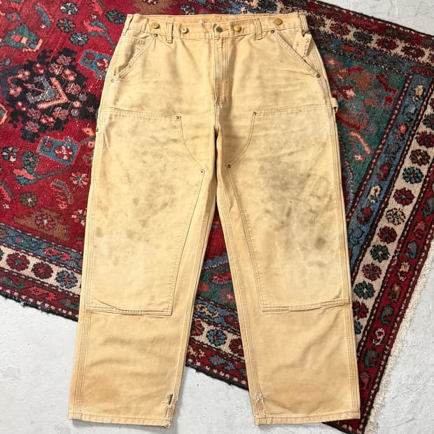 OG 칼하트 더블니 브라운 칼하트 B136 BRN 썩블니