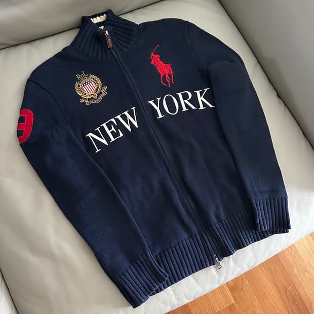폴로 랄프로렌 빅포니 뉴욕 니트집업 S