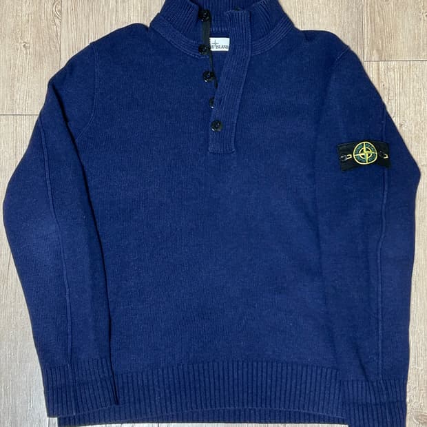 스톤아일랜드 반집업 니트 XXL