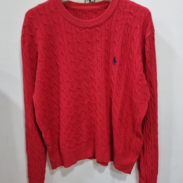 폴로랄프로렌 케이블 니트티 (C814