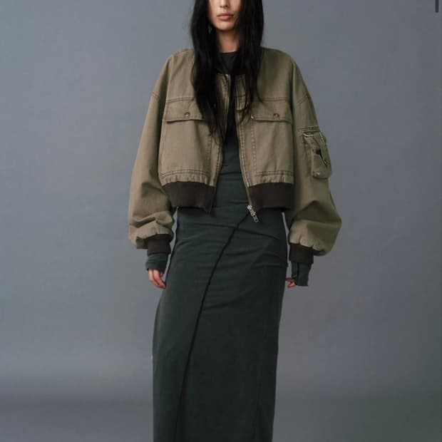 S/e/o 에스이오 빈티지 카고 봄버 자켓