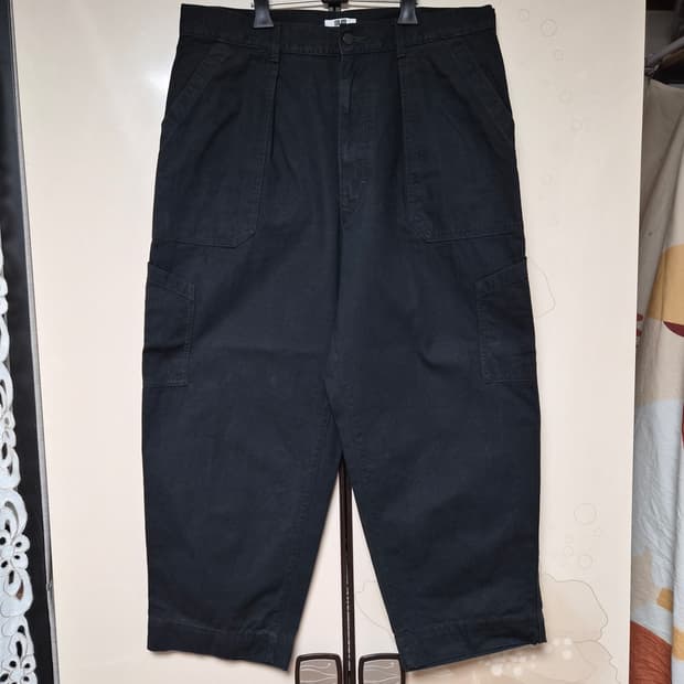 유니클로 U 와이드핏 베이커 팬츠 91 size