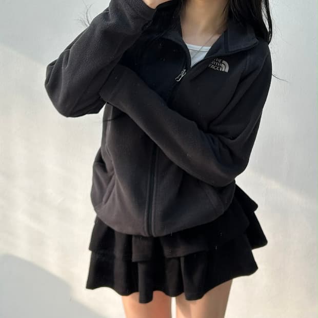 노스페이스 블랙 플리스 자켓 걸즈 후리스 희귀져지