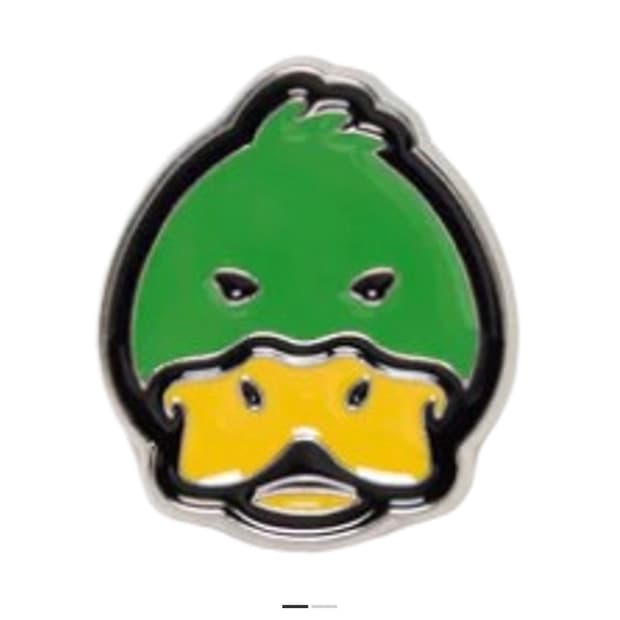 휴먼 메이드 애니멀 헤드 핀 그린