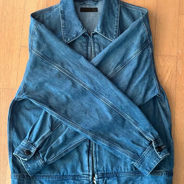 유니클로 데님 블루종 M