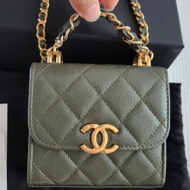 (정품)샤넬 캐비어 미니플랩백