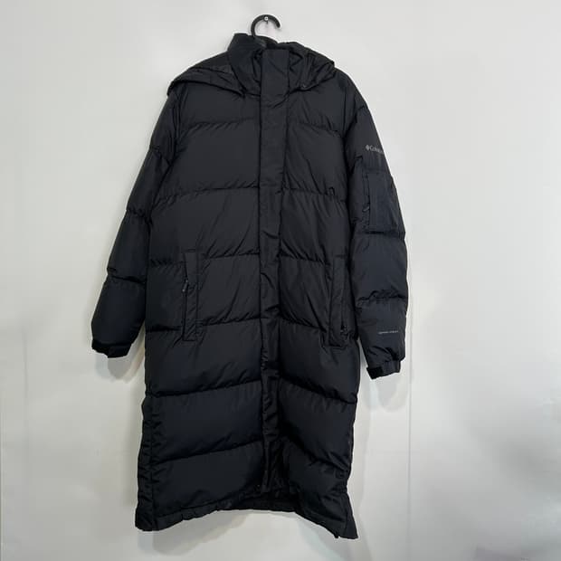 컬럼비아 남성 구스다운 롱패딩 100