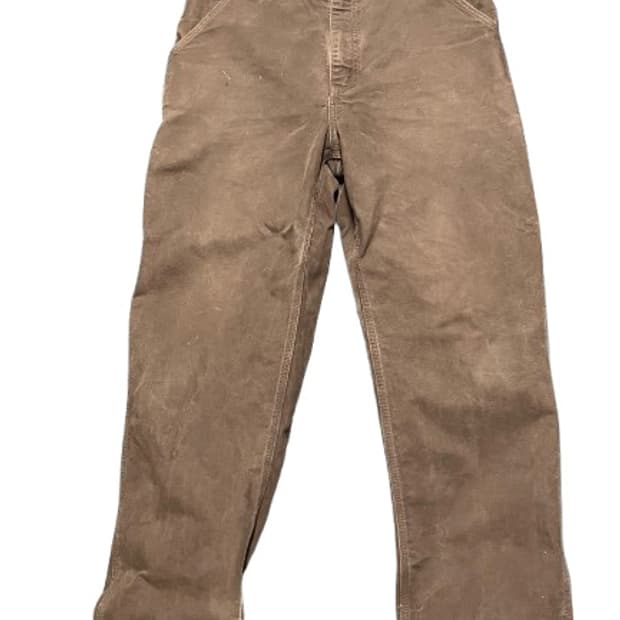 [34X32] 올드 칼하트 싱글니 카펜터팬츠 다크브 라운 B11 dkb