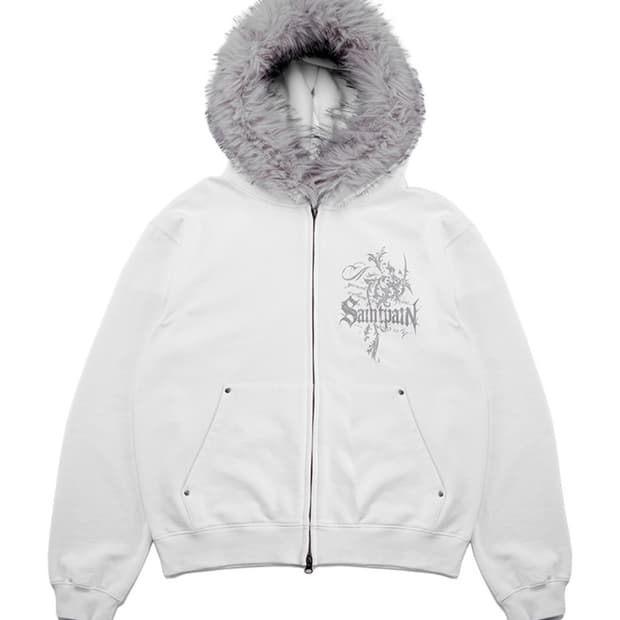 세인트페인 퍼 후드집업